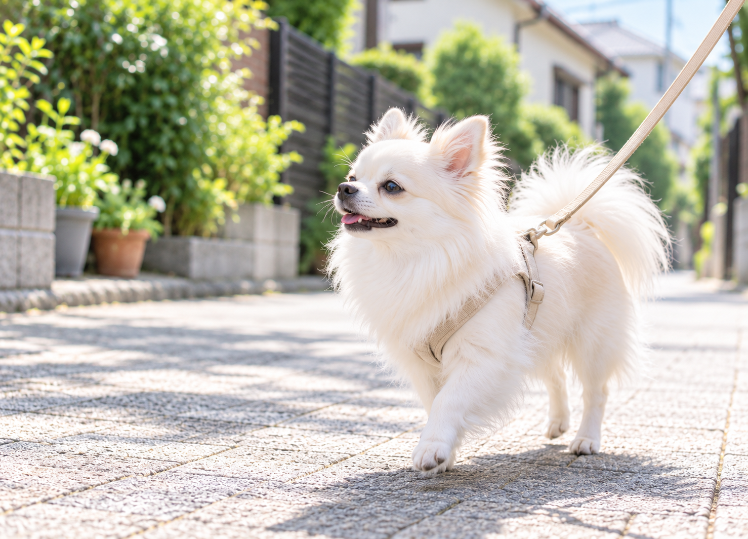 愛犬に合わせてGOODISHの給与量を確認する様子