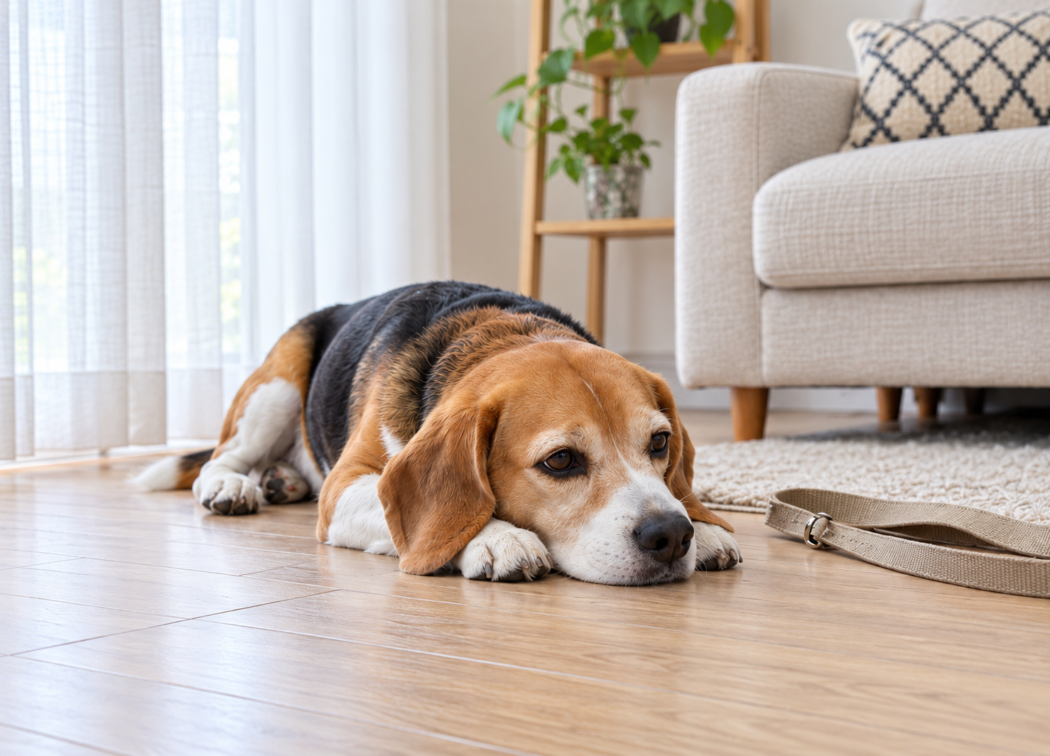 GOODISHへ少しずつ切り替えながら愛犬の様子を確認するイメージ